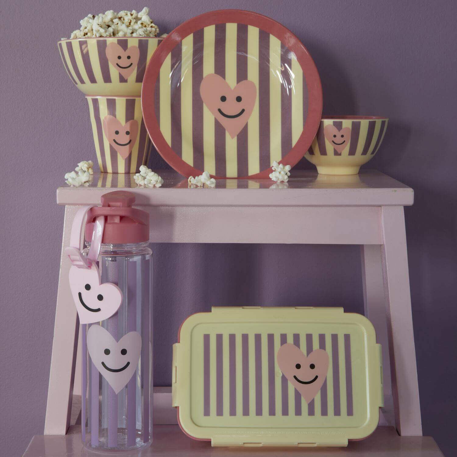 Trinkflasche für Kinder "Happy Heart" - 500 ml (Pink) Rice