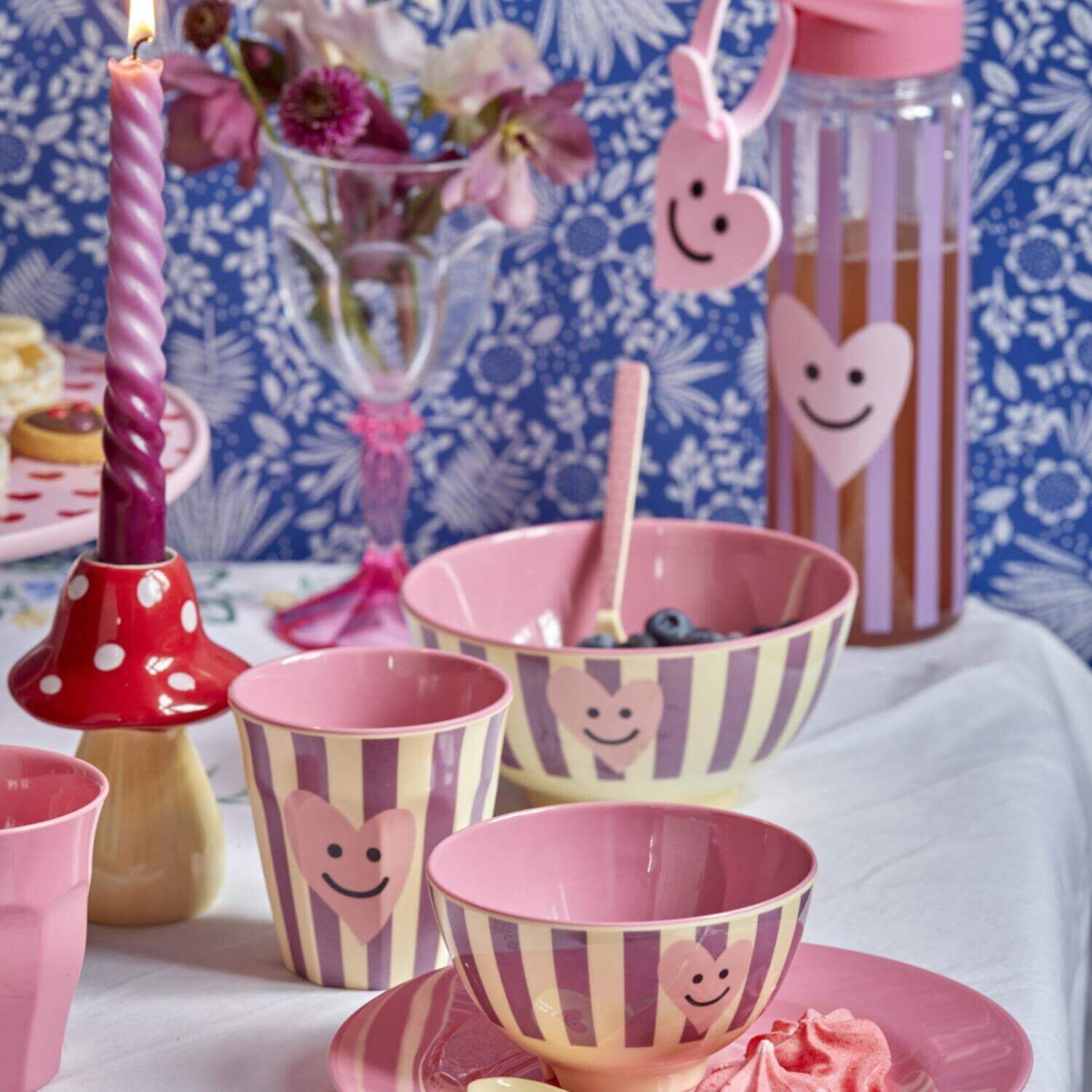 Trinkflasche für Kinder "Happy Heart" - 500 ml (Pink) Rice