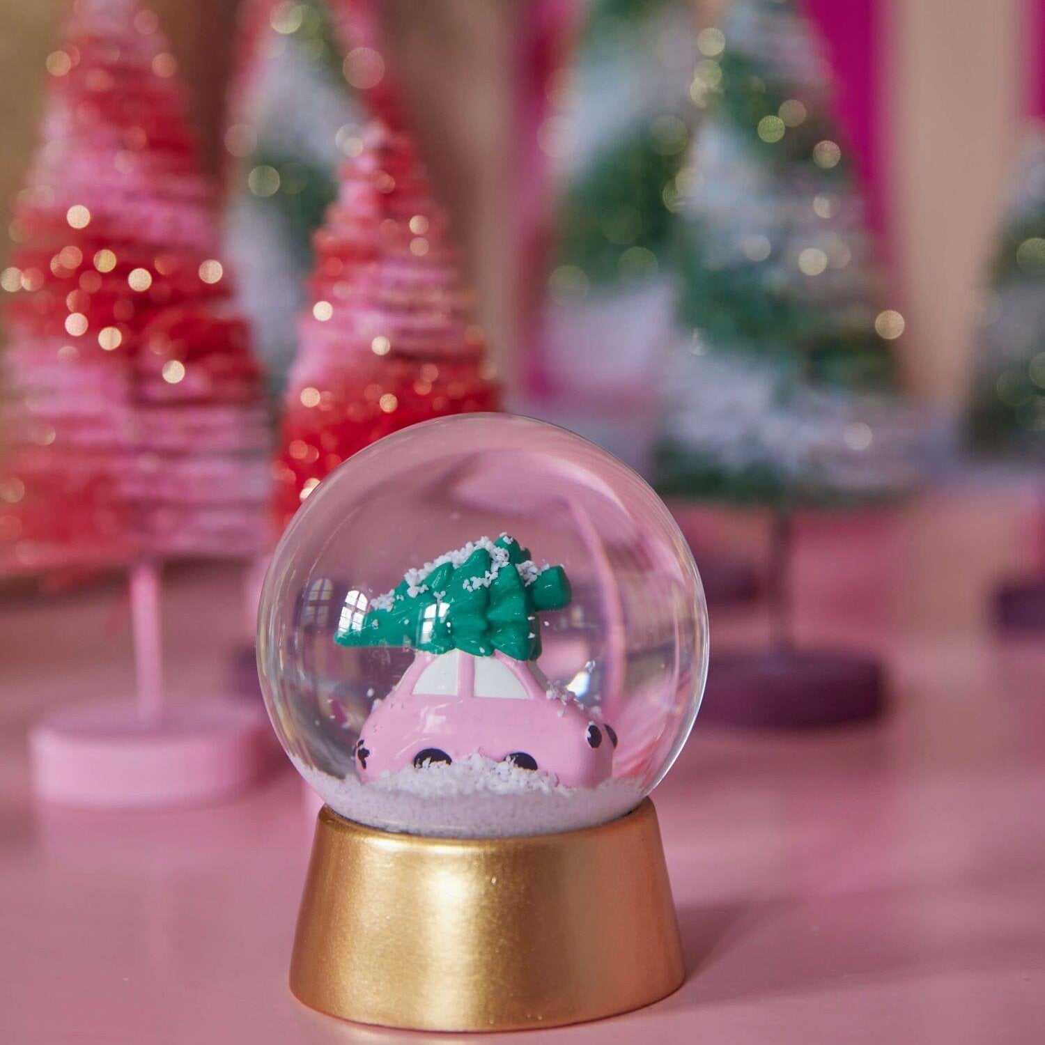 Deko-Set "Christmas Tree" im 3er-Set - 10x25 cm (Pink) Rice