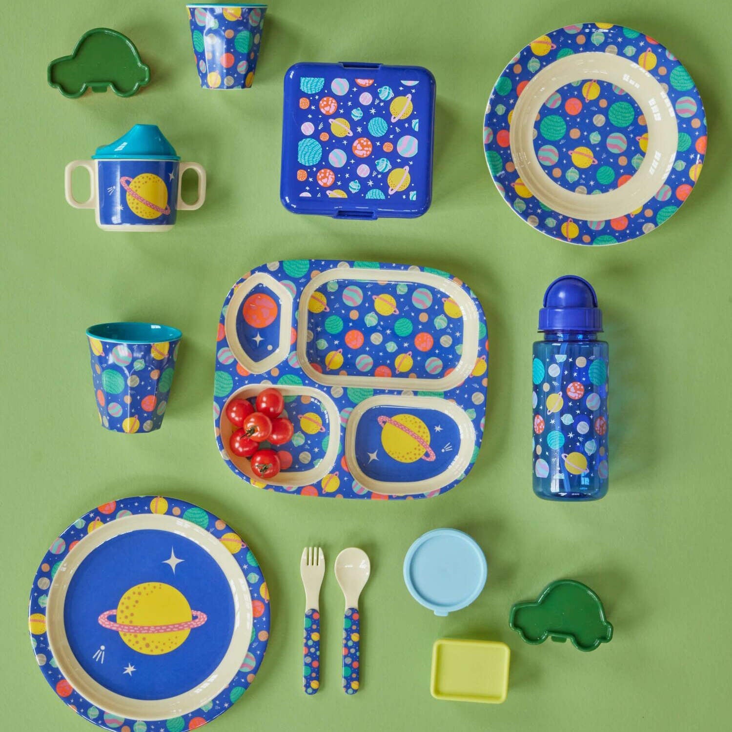 Kindertrinkflasche "Galaxy" - 6,5x21 cm (Blau) Rice