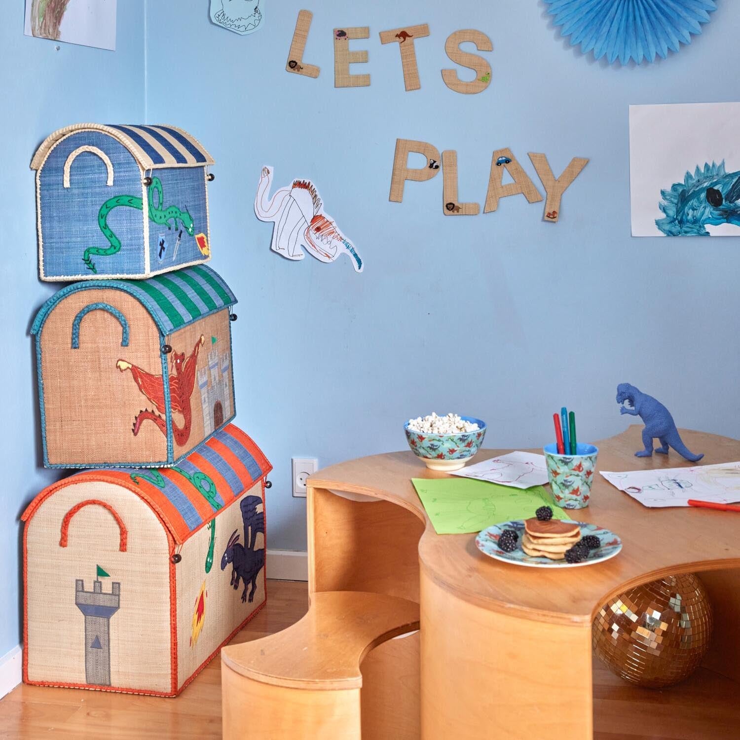 Melamin Kinder-Beilagenteller "Dragon" - 20 cm (Bunt) Rice