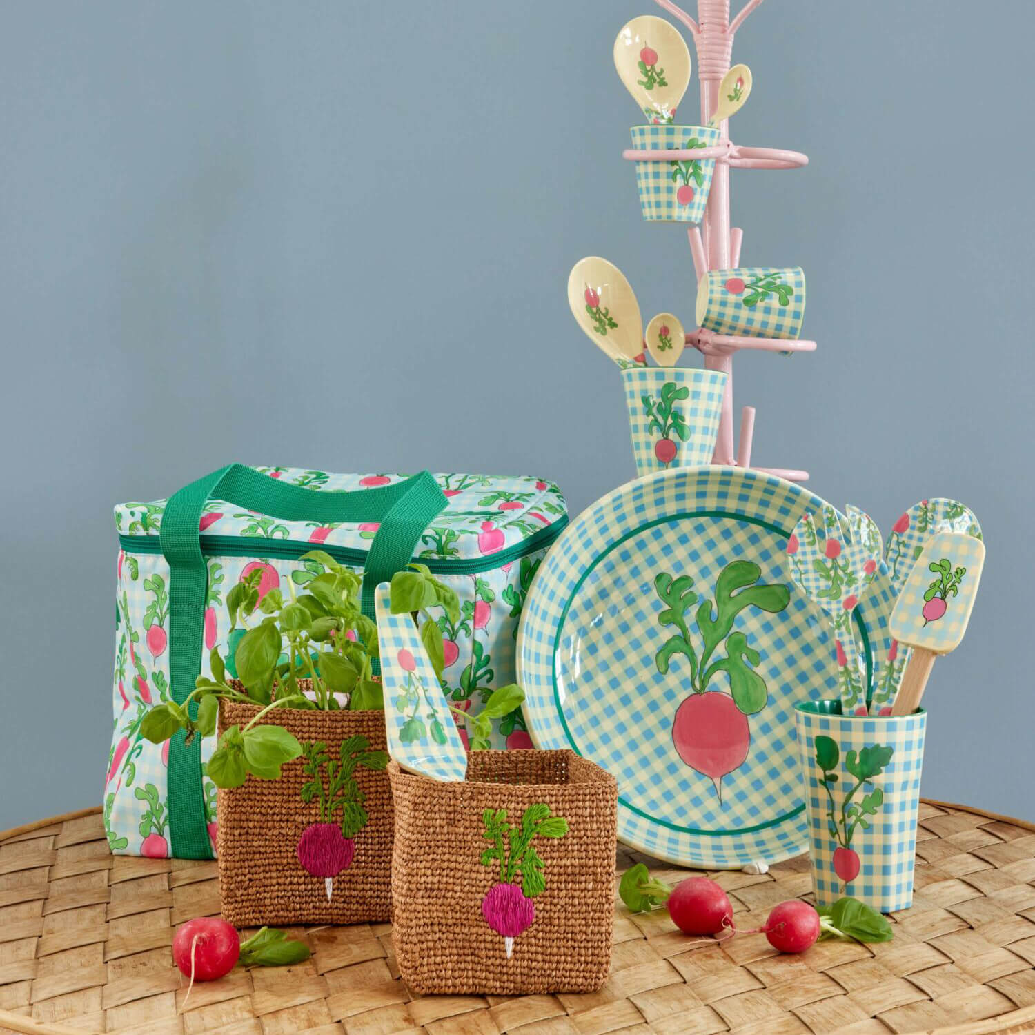 Melamin Schale "Ravishing Radish" - M (Bunt) Rice