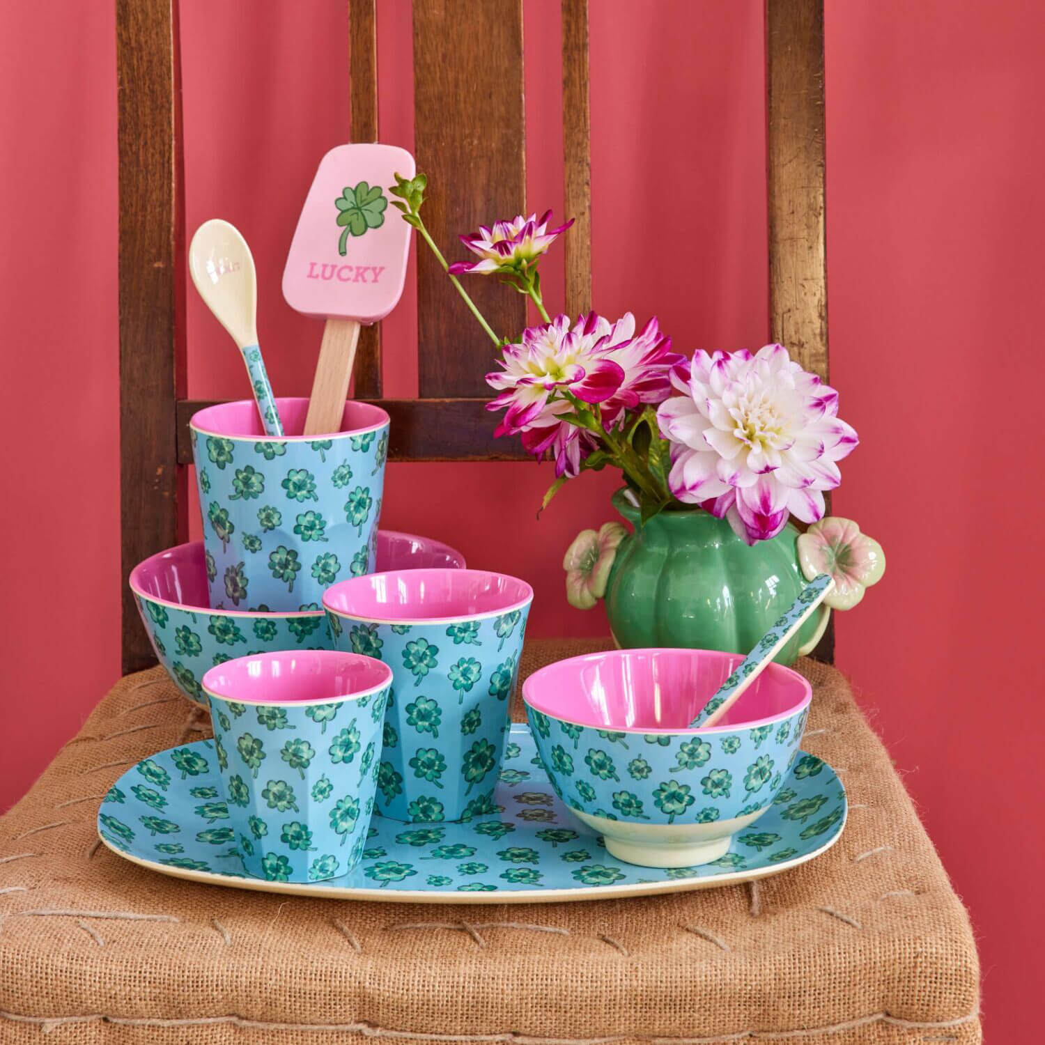 Silikonschaber "Lucky" - 26,5x6x2 cm (Bunt) Rice