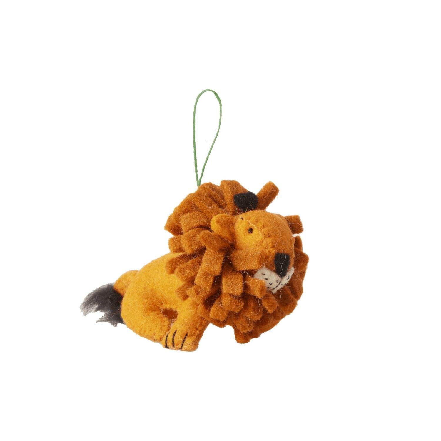 Anhänger "Lion Christmas" - 12x7x10 cm (Orange) Rice
