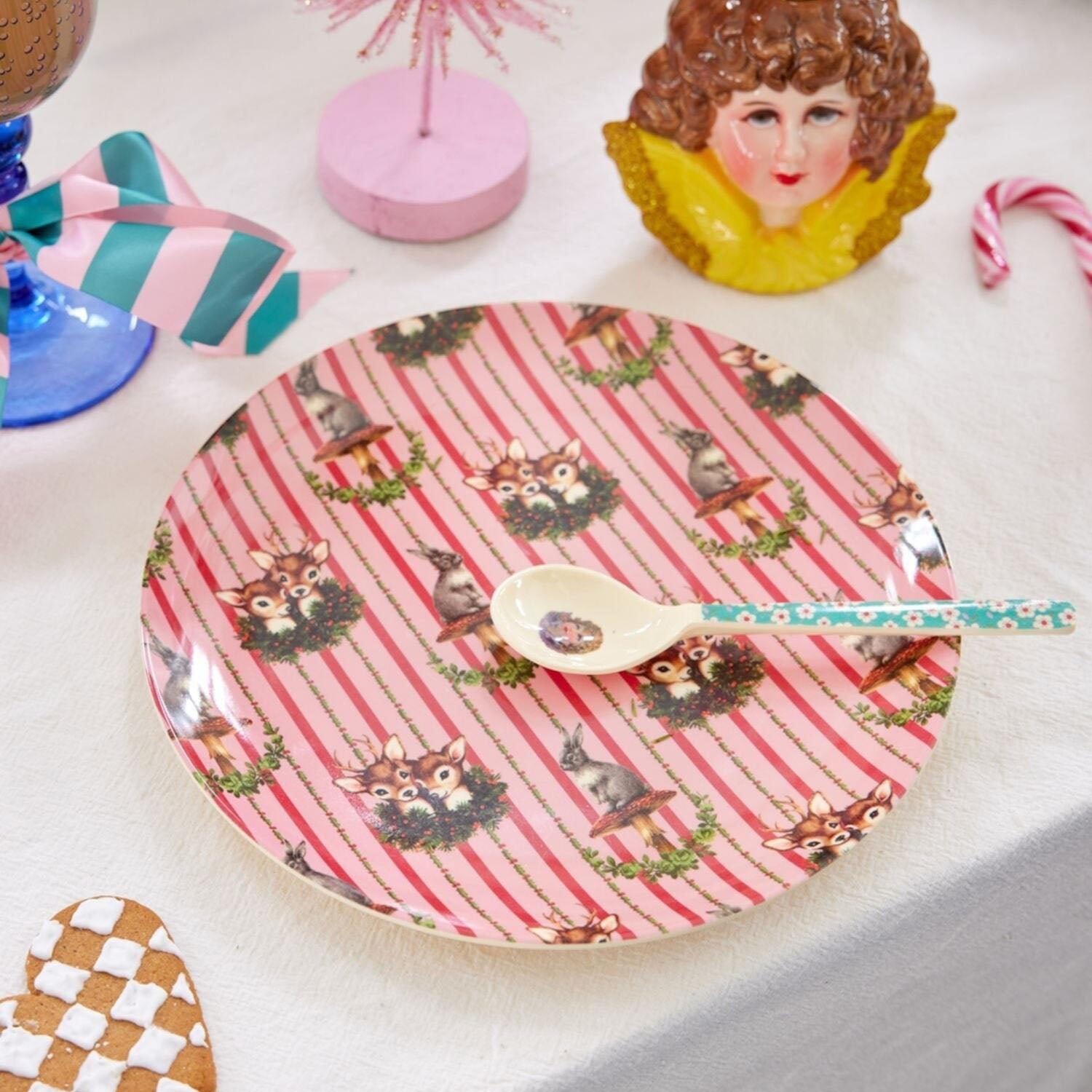 Melamin Beilagenteller "Sweet Forest" - 20 cm (Rot) Rice