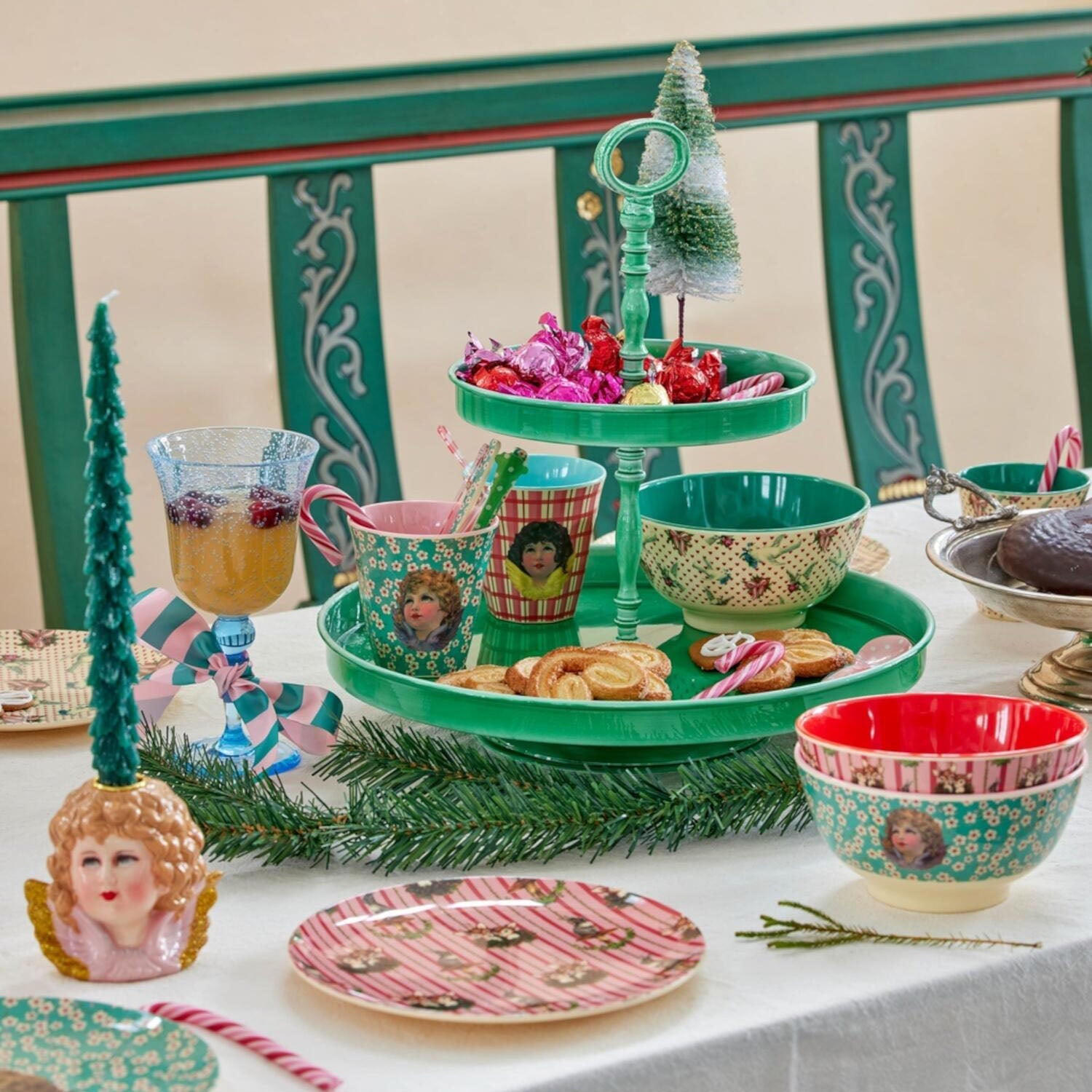 Melamin Beilagenteller "Sweet Forest" - 20 cm (Rot) Rice