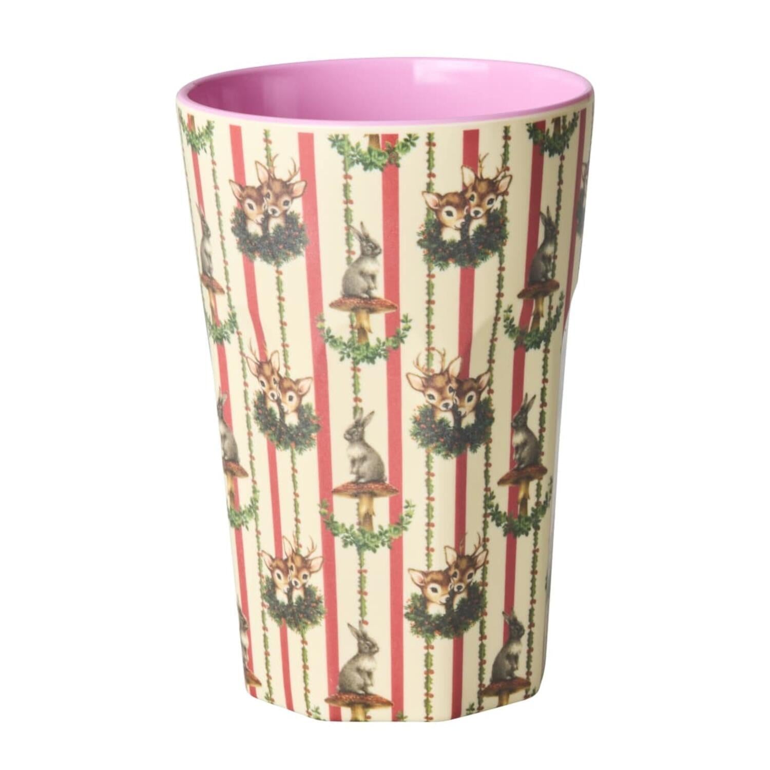 rice Melamin Becher "Sweet Forest" - L (Creme)