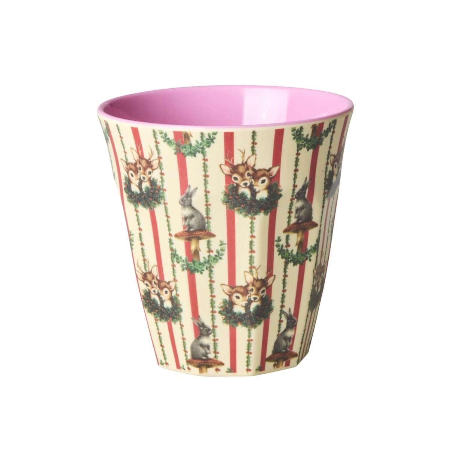 rice Melamin Becher "Sweet Forest" - M (Creme)