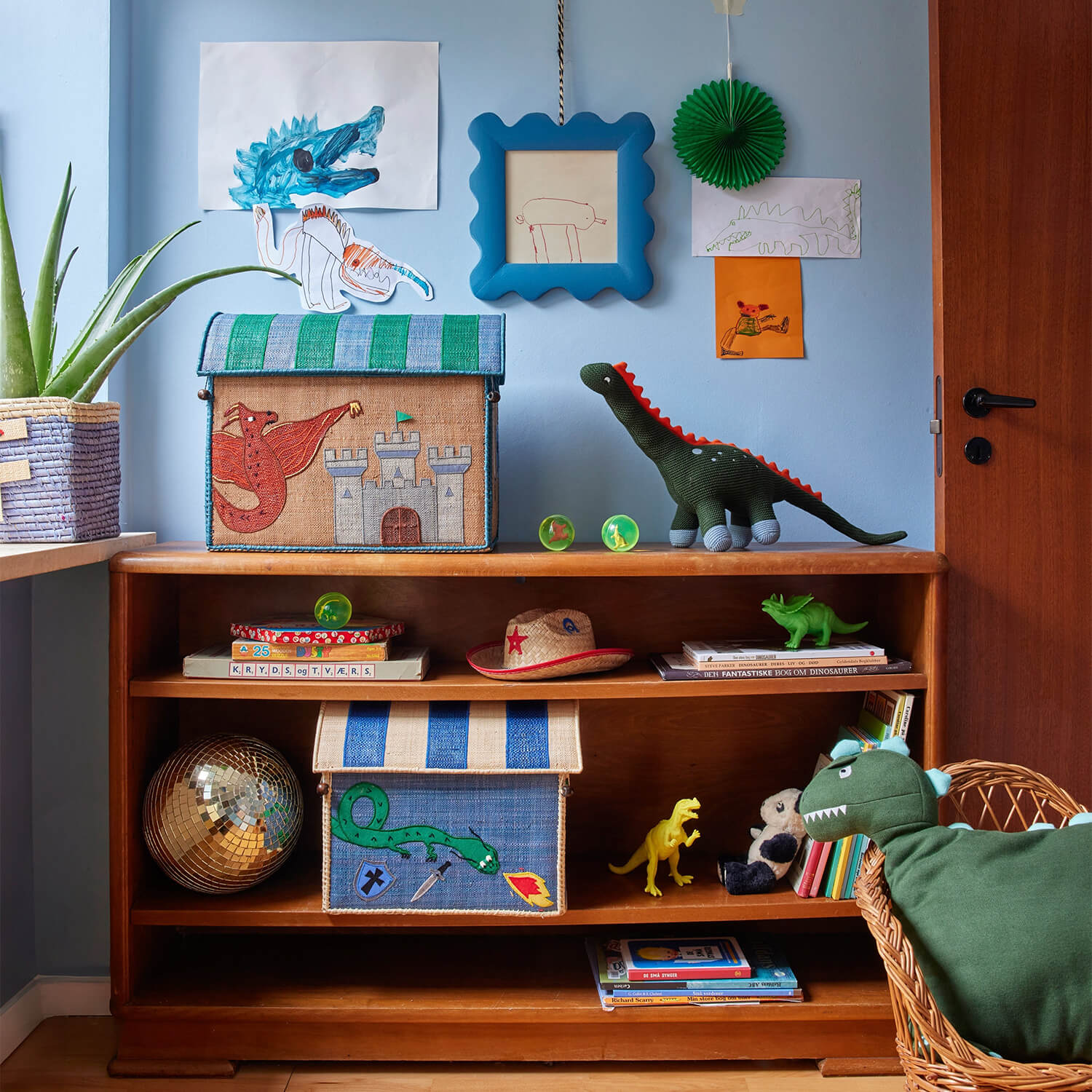 Spielzeugkiste "Dragon" - L (Bunt) Rice