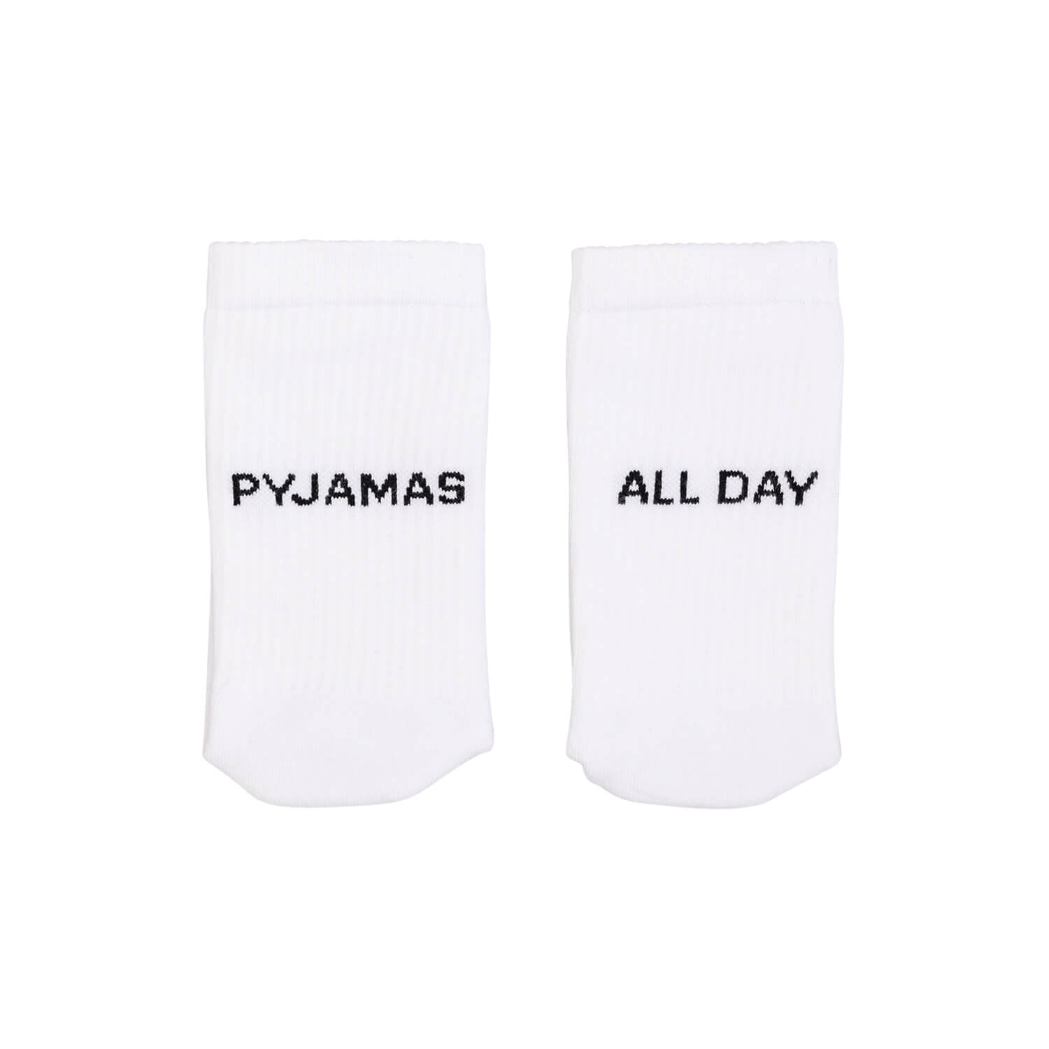 Socken "Pyjamas all day" (Weiß) Eulenschnitt