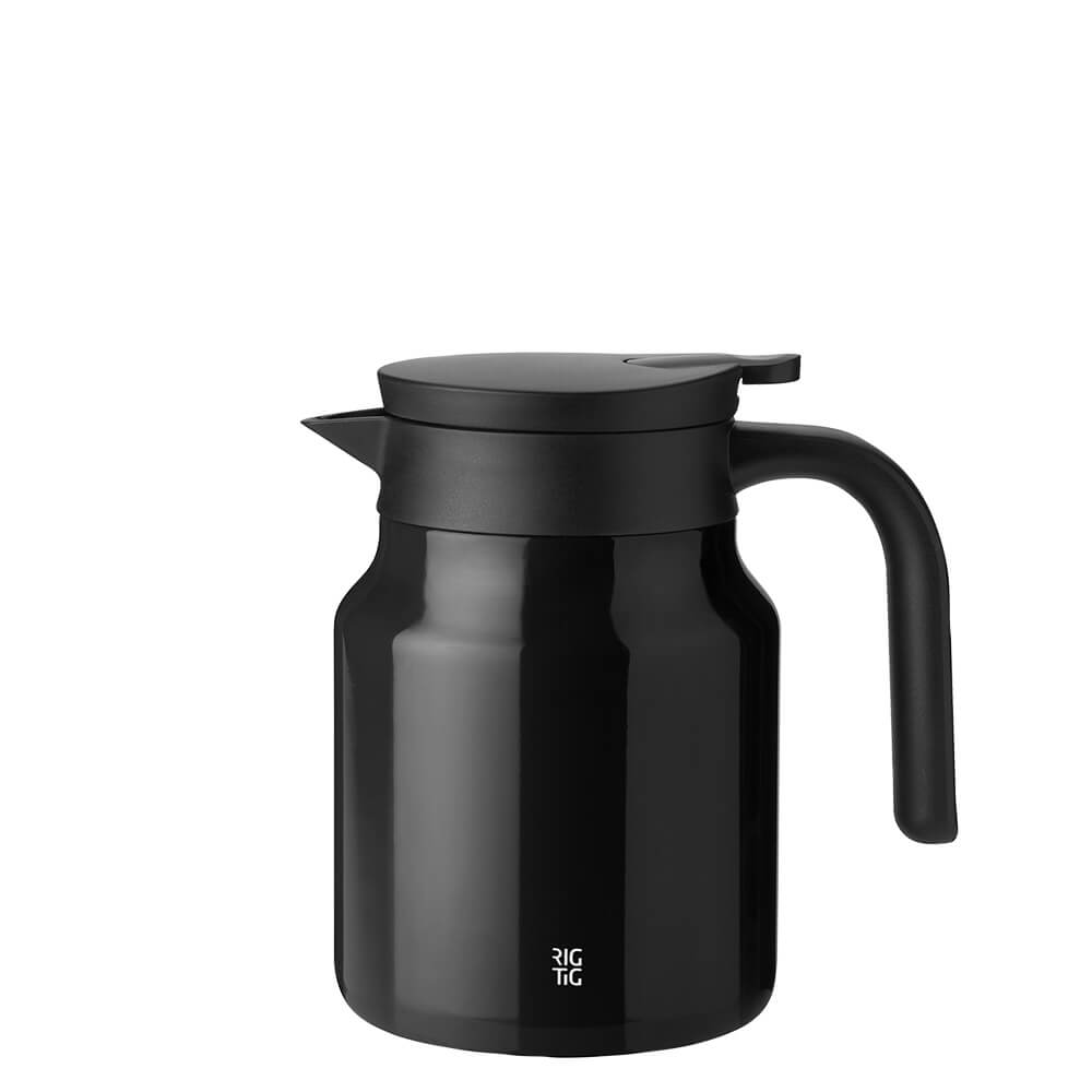 Isolierkanne "THERM-IT" - 0,9 l (Schwarz)