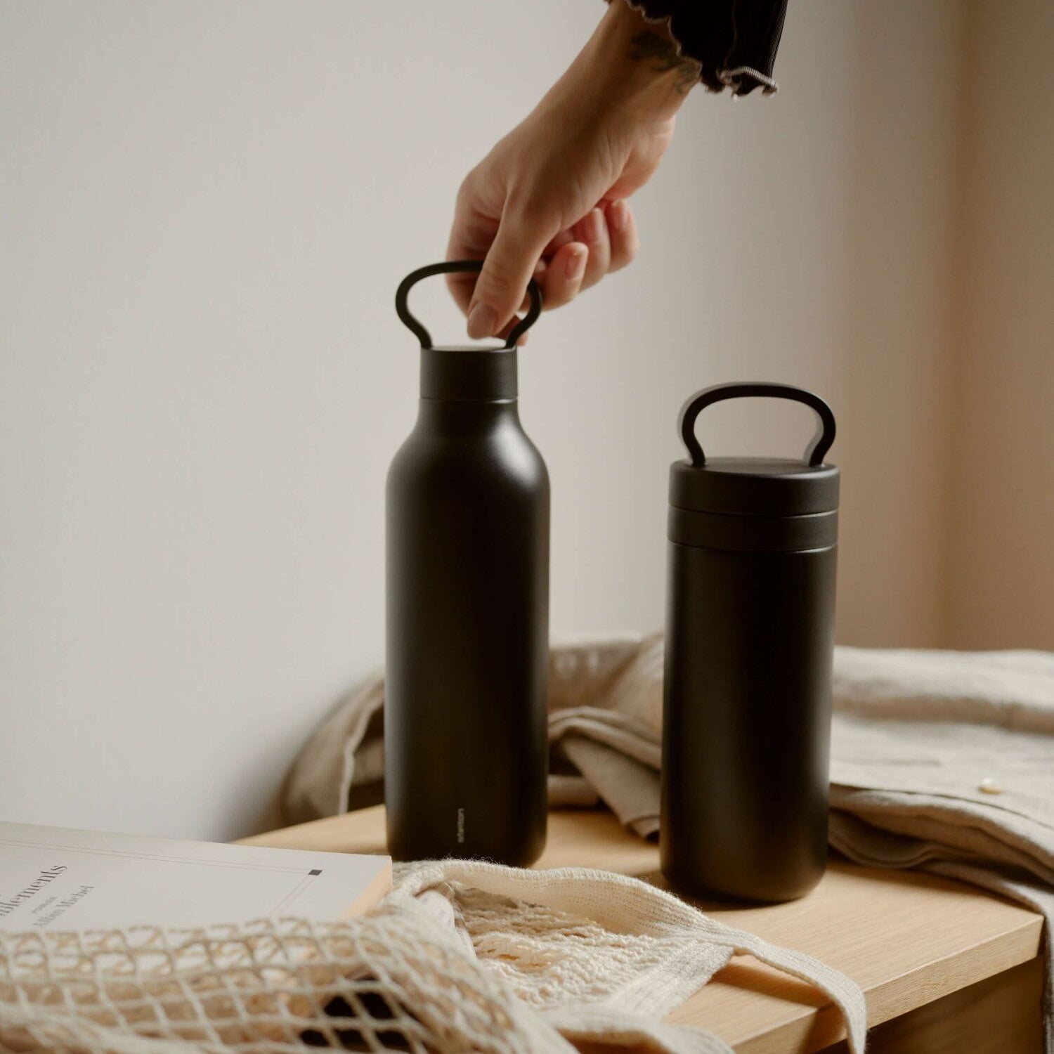 Isolierflasche "Tabi" - 0,55 l (Schwarz)