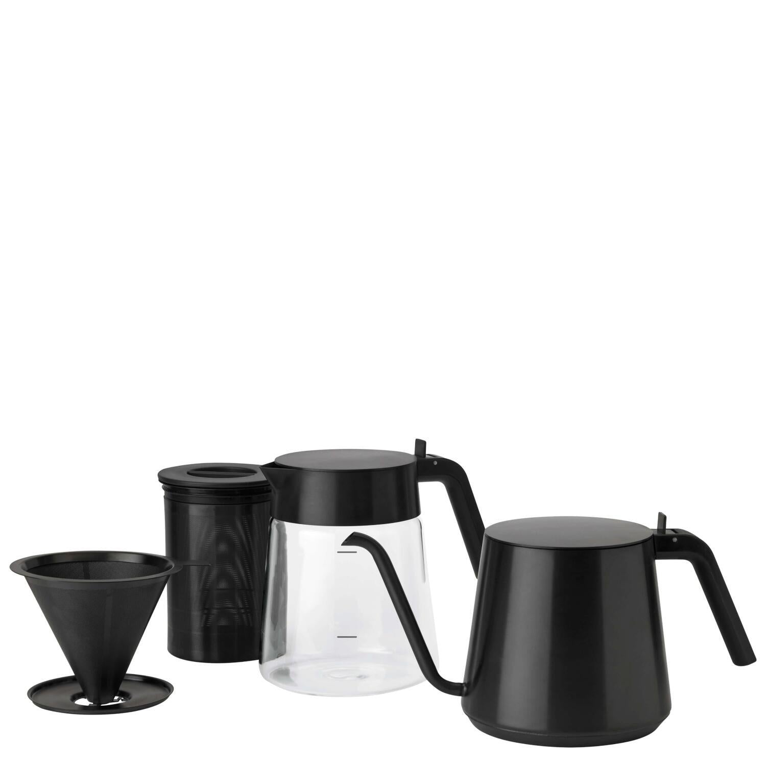 Wasserkessel "Nohr - Gooseneck" - 23x13 cm (Black Metallic)
