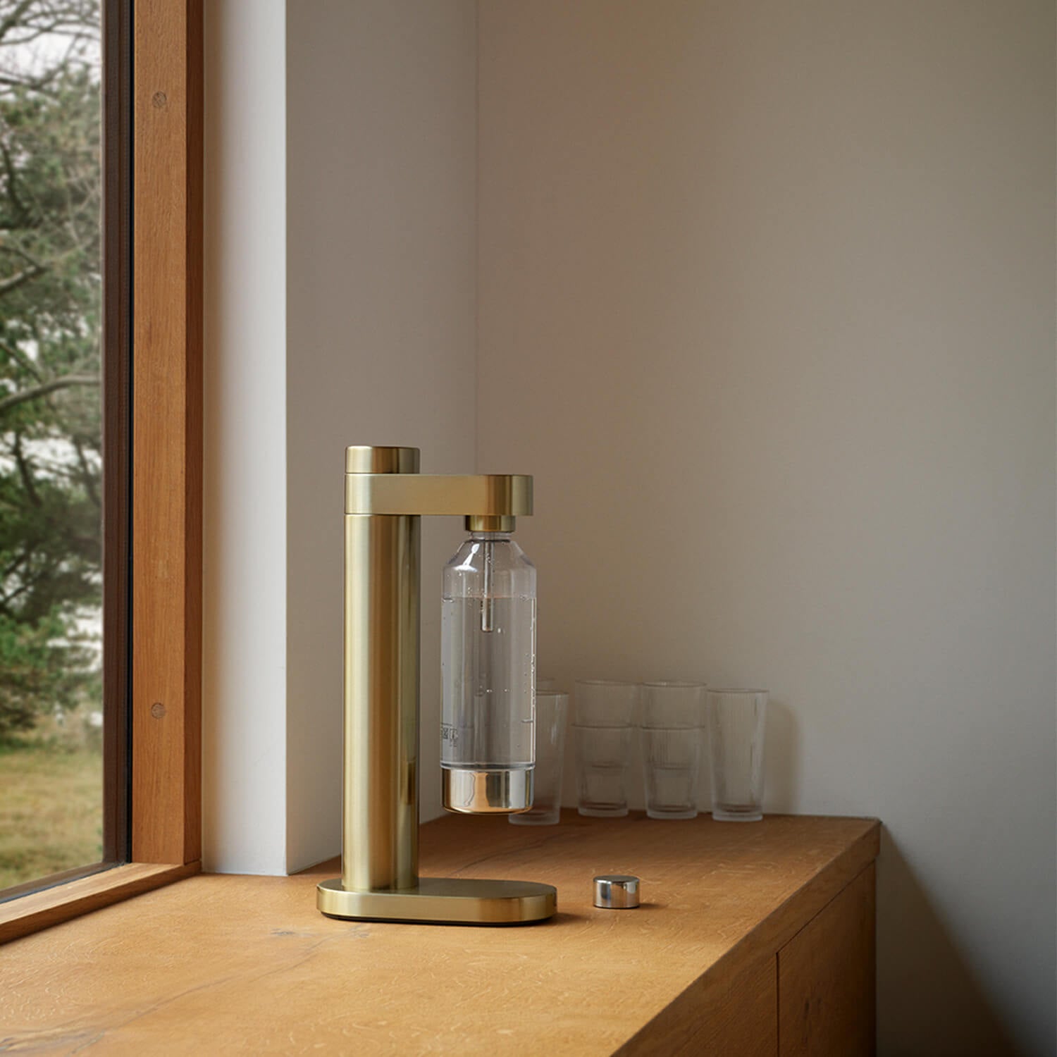 Wassersprudler "Brus" - 22x11,5x42 cm (Brushed Brass)