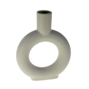 Vase - 17,5x4,5x22,5 cm (Weiß)
