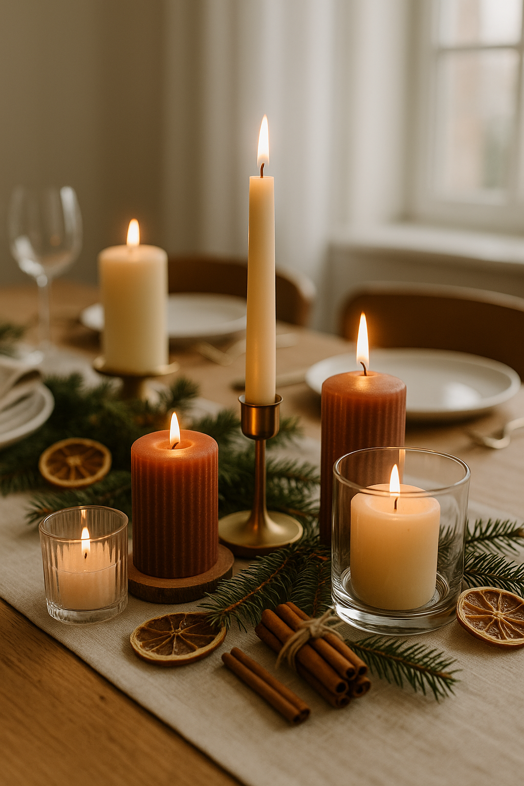 Adventsbrunch: Kerzen, die den Tisch zum Leuchten bringen