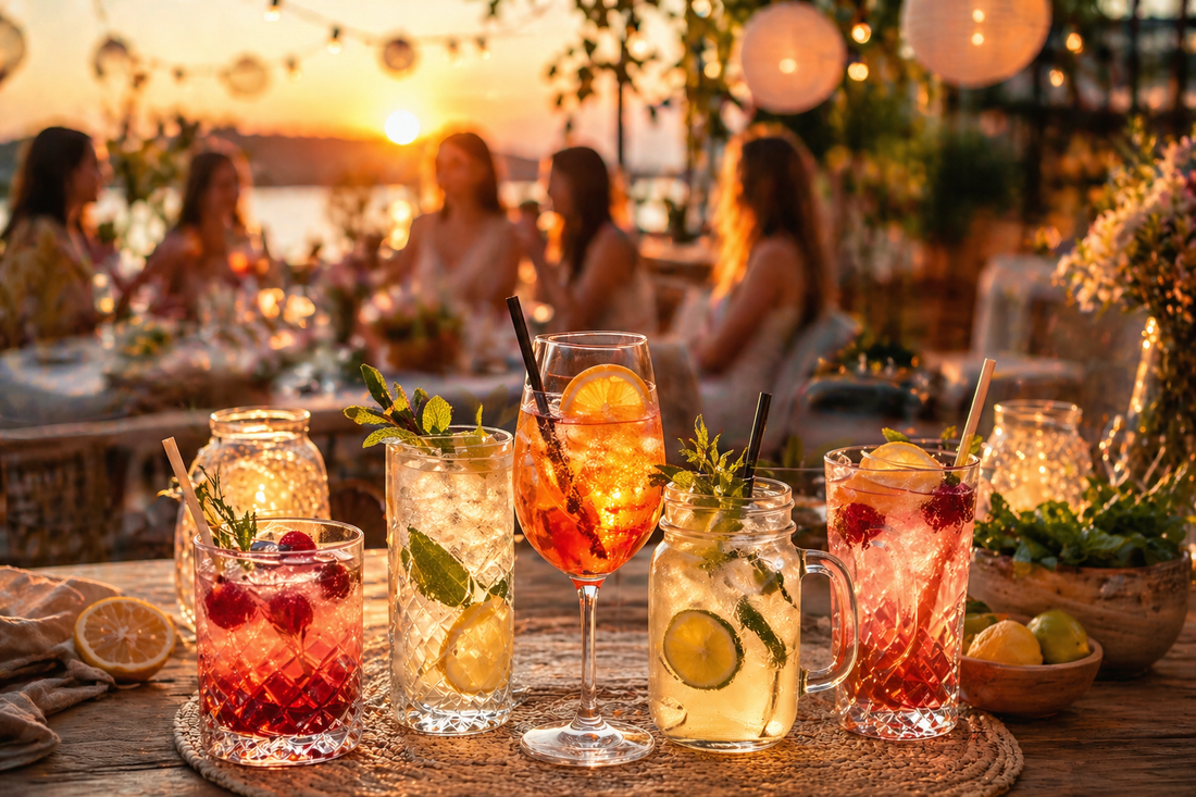 Sommerparty Deko Gläser: Die schönsten Gläser für Cocktails & Limonaden 🍹✨