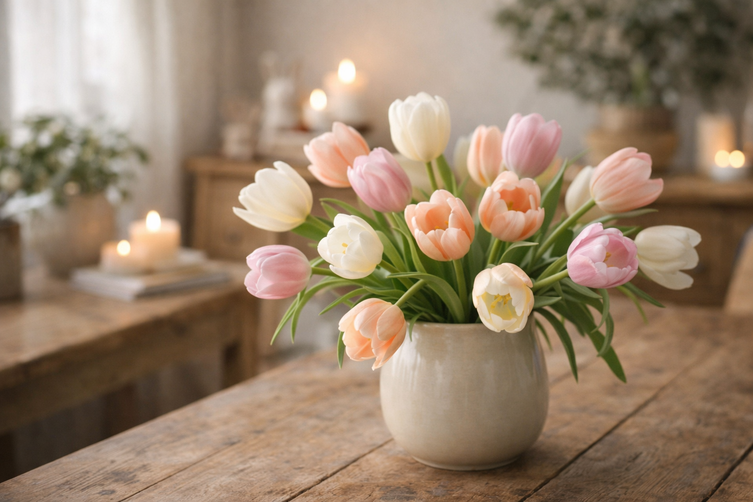 Tulpen in der Vase arrangieren: So wirkt dein Blumenstrauß besonders natürlich