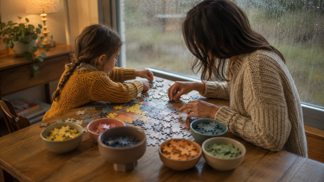 Puzzeln mit Kindern: So bleibt der Regennachmittag entspannt