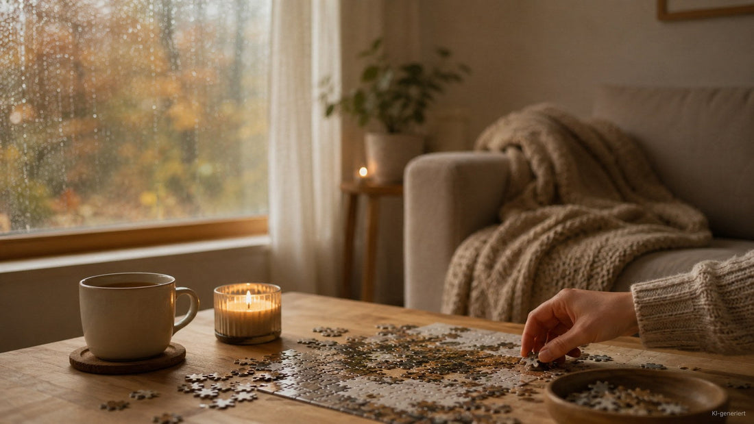 Puzzeln statt Bildschirmzeit: 10 analoge Ideen für regnerische Herbsttage