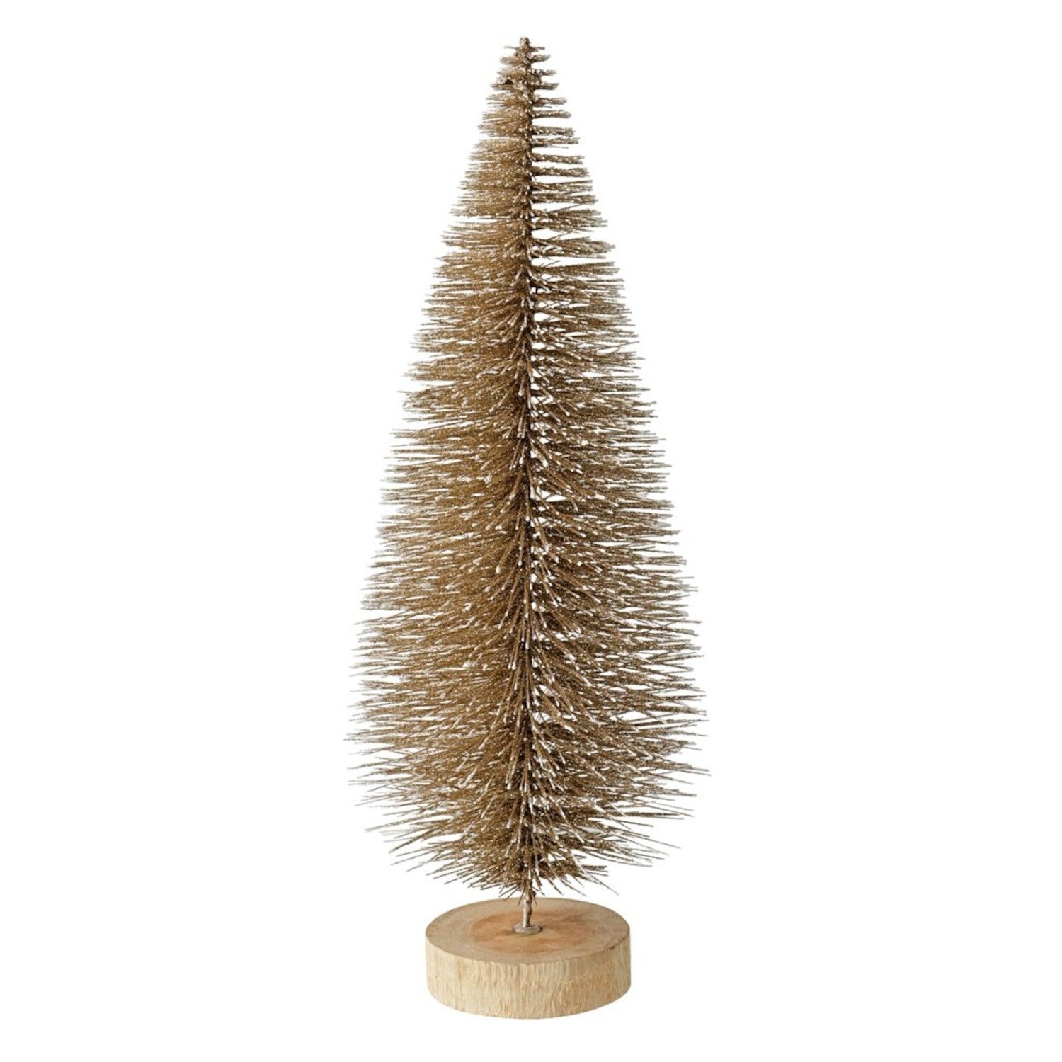 Dekobaum mit Glitzer "Seoul" (Gold) - 15x40x15 cm