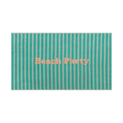 Frottee-Strandtuch "PLAYA - Beach Party" - 100x180 cm (Mint)