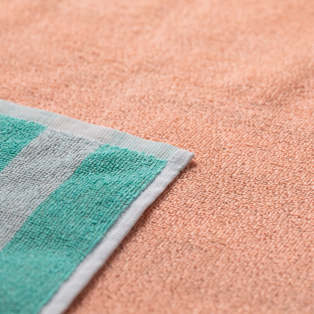 Frottee-Strandtuch "PLAYA - Beach Party" - 100x180 cm (Mint)