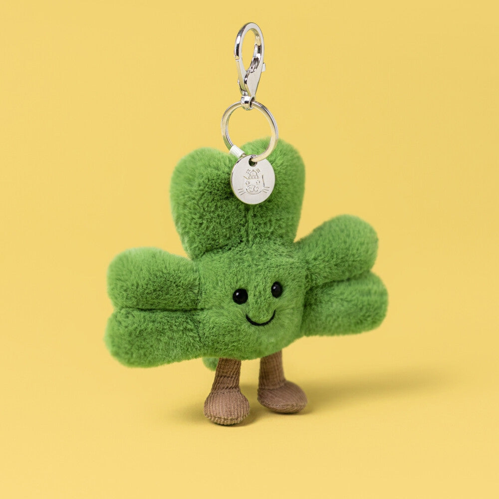 Kuscheltier Taschenanhänger Kleeblatt "Amuseables - Siofra" (Grün)
