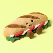 Kuscheltier Baguette "Amuseables - Caprese" - 6x21x10 cm (Beige)