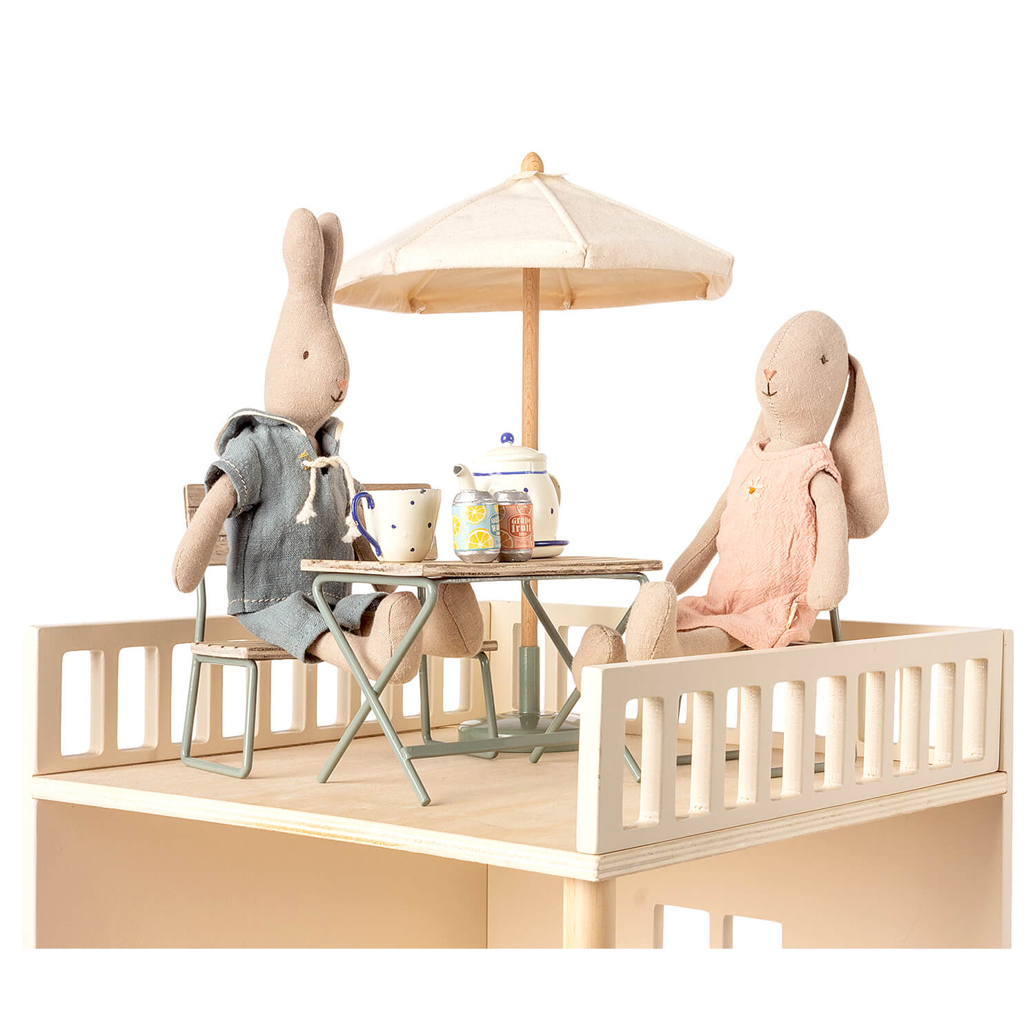 Spielzeug-Gartenmöbel-Set - 3 tlg. (Braun)