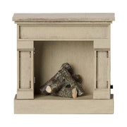 Spielzeug-Kamin für Maus - 4x8,5x8,5 cm (Weiß)