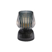 Lampe "Jacquard" - 8,5x13x8,5 cm (Grau)