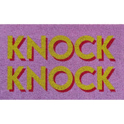 Fußmatte "Knock Knock" - 45x75 cm (Rosa)