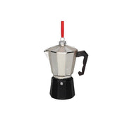 Anhänger "Espressokocher" (Schwarz/Silber)