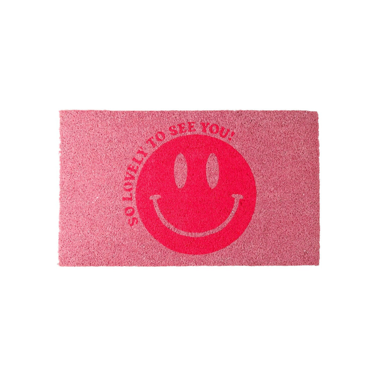 Fussmatte "So lovely to see you" - 45x75 cm (Rosa)