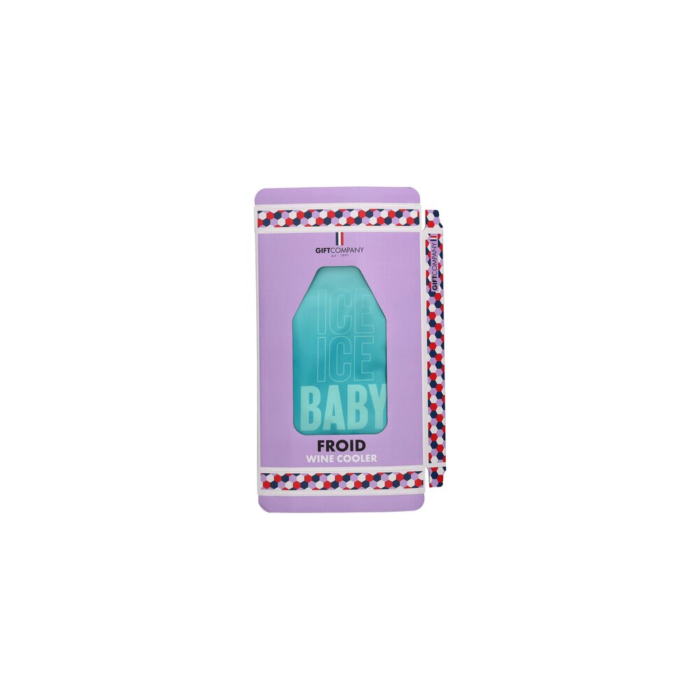 Kühlmanschette "Froid - Ice Ice Baby" - 16x2x23,5 cm (Blau)