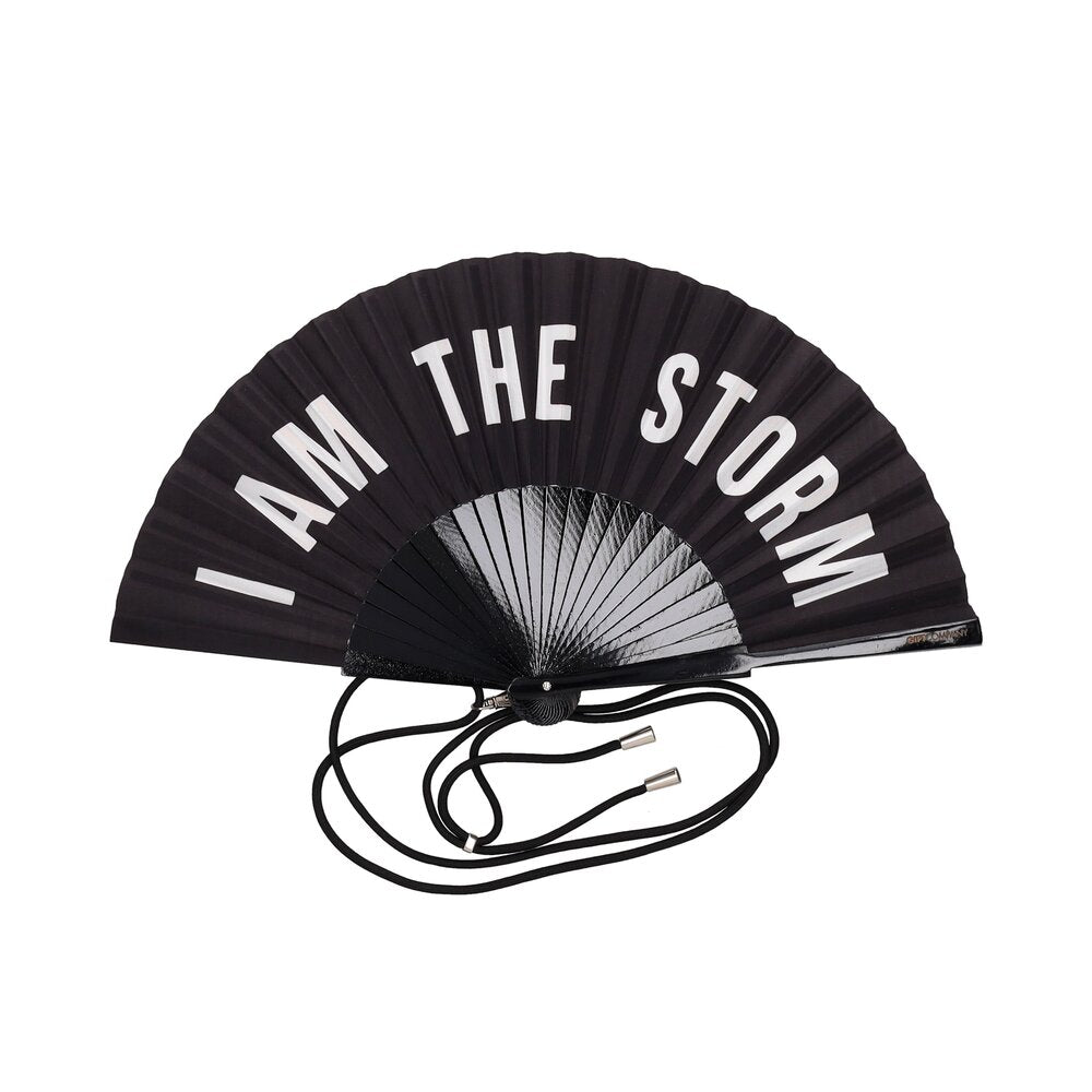 Fächer "Fififan - I am the Storm" - 42 cm (Schwarz)