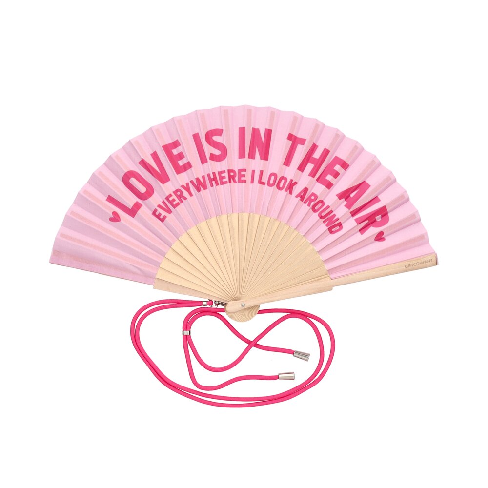 Fächer "Fififan - Love is in the Air" - 42 cm (Rosa)
