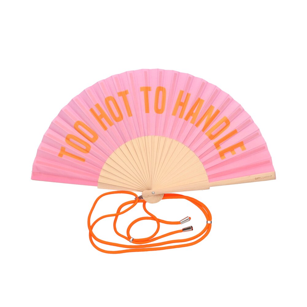 Fächer "Fififan - Too Hot to Handle" - 42 cm (Rosa)