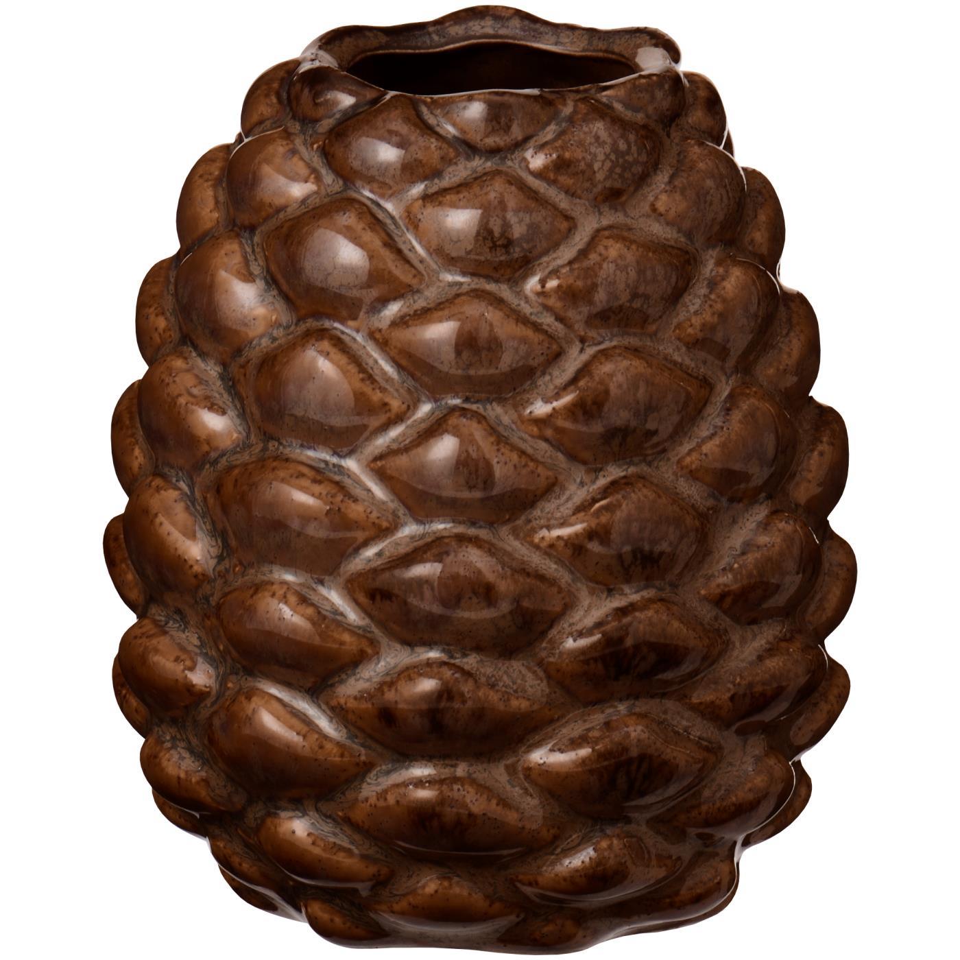 Vase "Zapfen" - 8,3x9,8 cm (Braun)