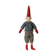 Pixy/Wichtel "Junge - Pullover" - Größe 2 (Blau/Rot)