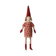 Pixy/Wichtel "Mädchen - Blumenkleid" - Größe 5 (Rot)
