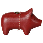 Holz-Kerzenhalter "Schwein" - Klein (Rot)