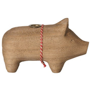Holz-Kerzenhalter "Schwein" - Klein (Natur)