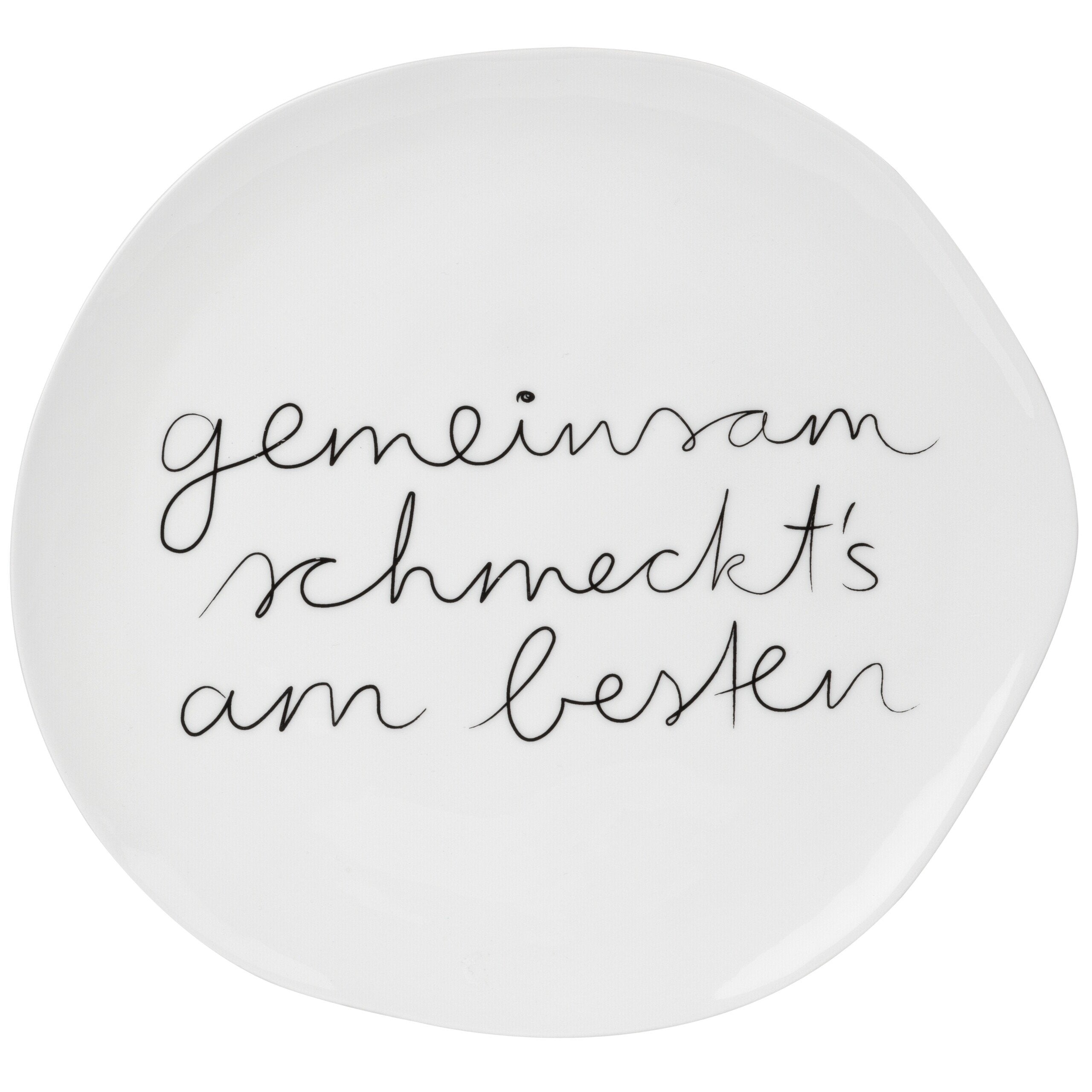 Teller Mix & Match "Gemeinsam schmeckt's am besten" - 22,5 cm räder Design