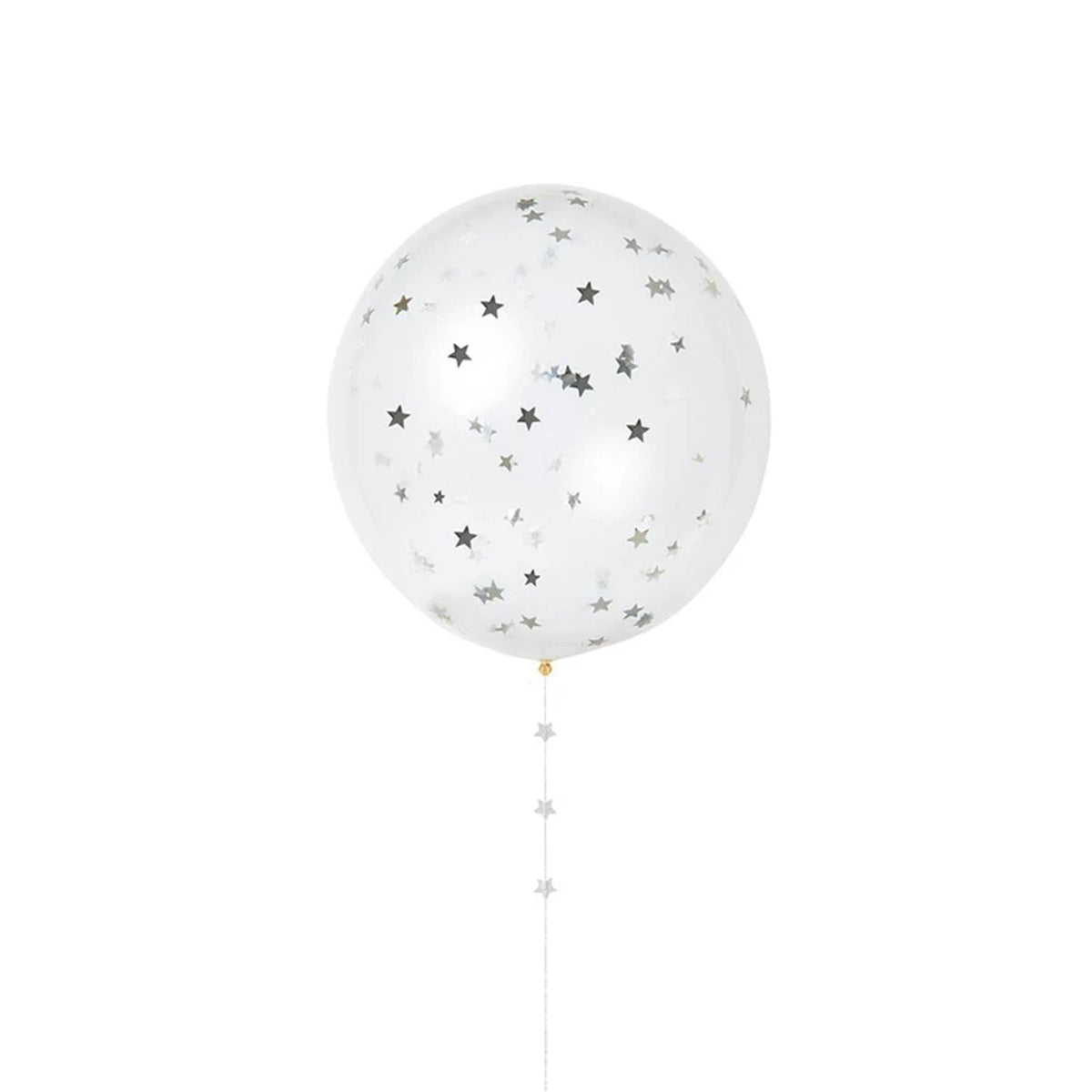 Konfettiballon "Silberstar"