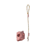 Spielzubehör Haustierhalsband und Leine - 4,5x12x14,5 cm (Rosa)