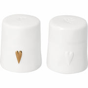 Salz- & Pfefferstreuer "Bon Appetit" - 4,5x5,3 cm (Weiß)