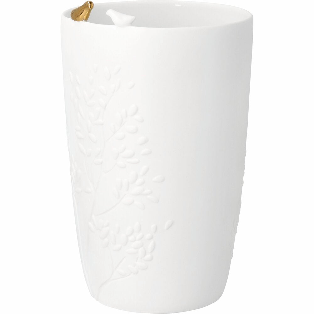 Vase "Goldvogel - Vogelpaar" - 11,5x18,6 cm