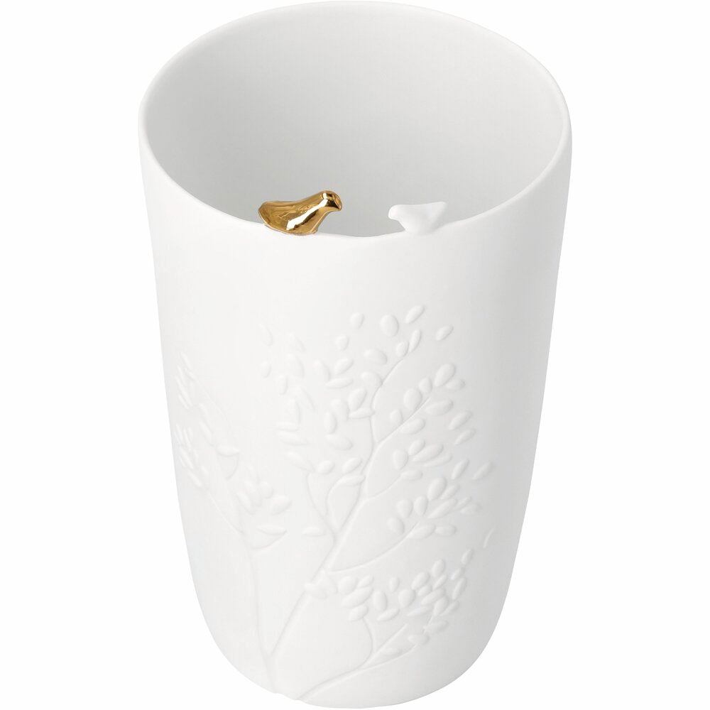 Vase "Goldvogel - Vogelpaar" - 11,5x18,6 cm